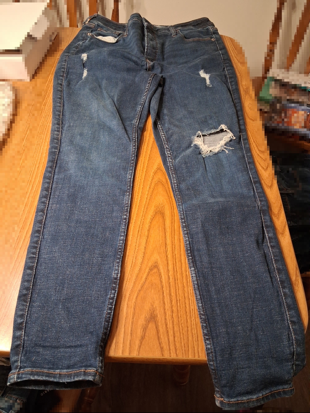 Old Navy Extra High Rise Super Skinny Jeans in Blue